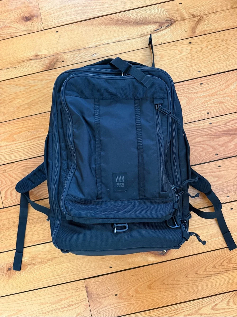 Topo Designs Black Global Travel Backpack 40l